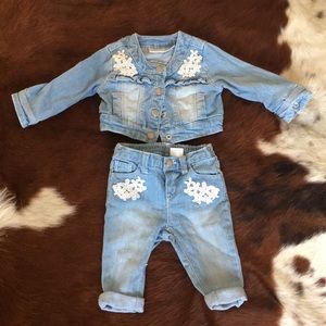 Jean pants and jacket